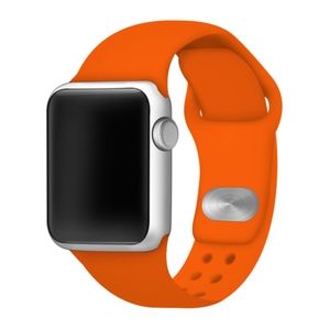 Apple Compatible Silicone Orange Watchband